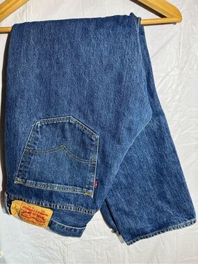 Levi’s 501 Jeans Mens 36x32 Button Fly Straight Leg Medium Wash Denim Classic